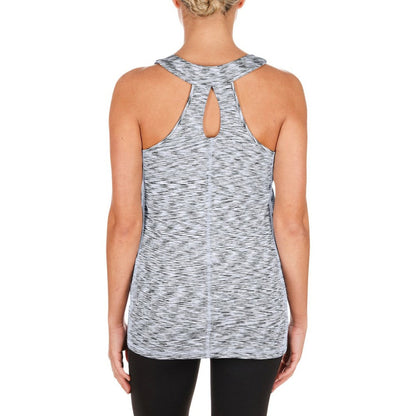 Chicago White Sox Women's Space Dye Keyhole Back Tank Top - Black | New Era