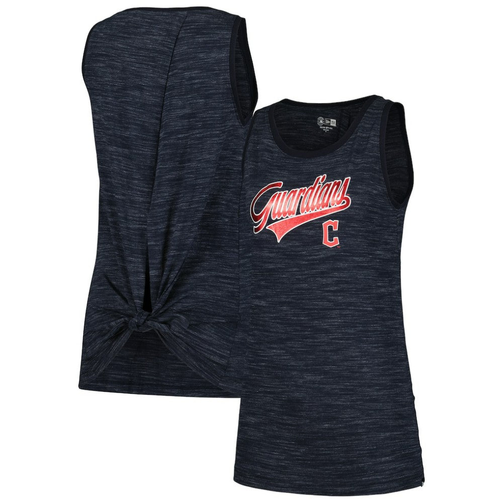 Cleveland Guardians Women's Space-Dye Active Tank Top - Navy | New Era