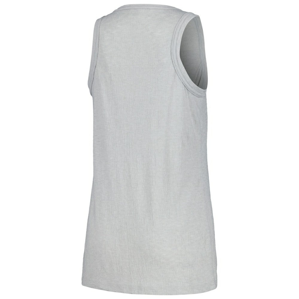 Colorado Rockies Soft as a Grape Women's Gauze High Neck Tank Top - Gray