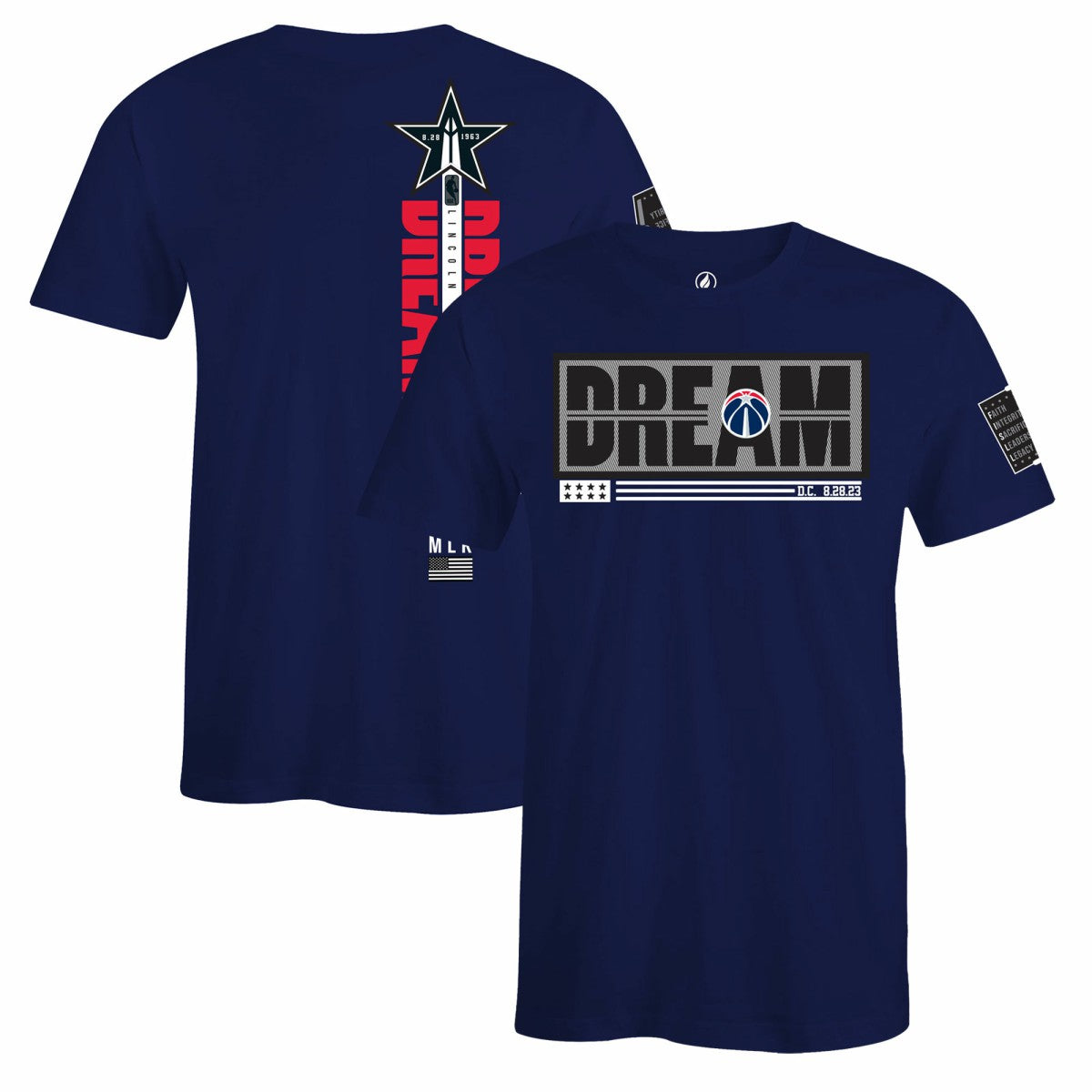 Washington Wizards FISLL x Black History Collection Unisex T-Shirt - Navy shop