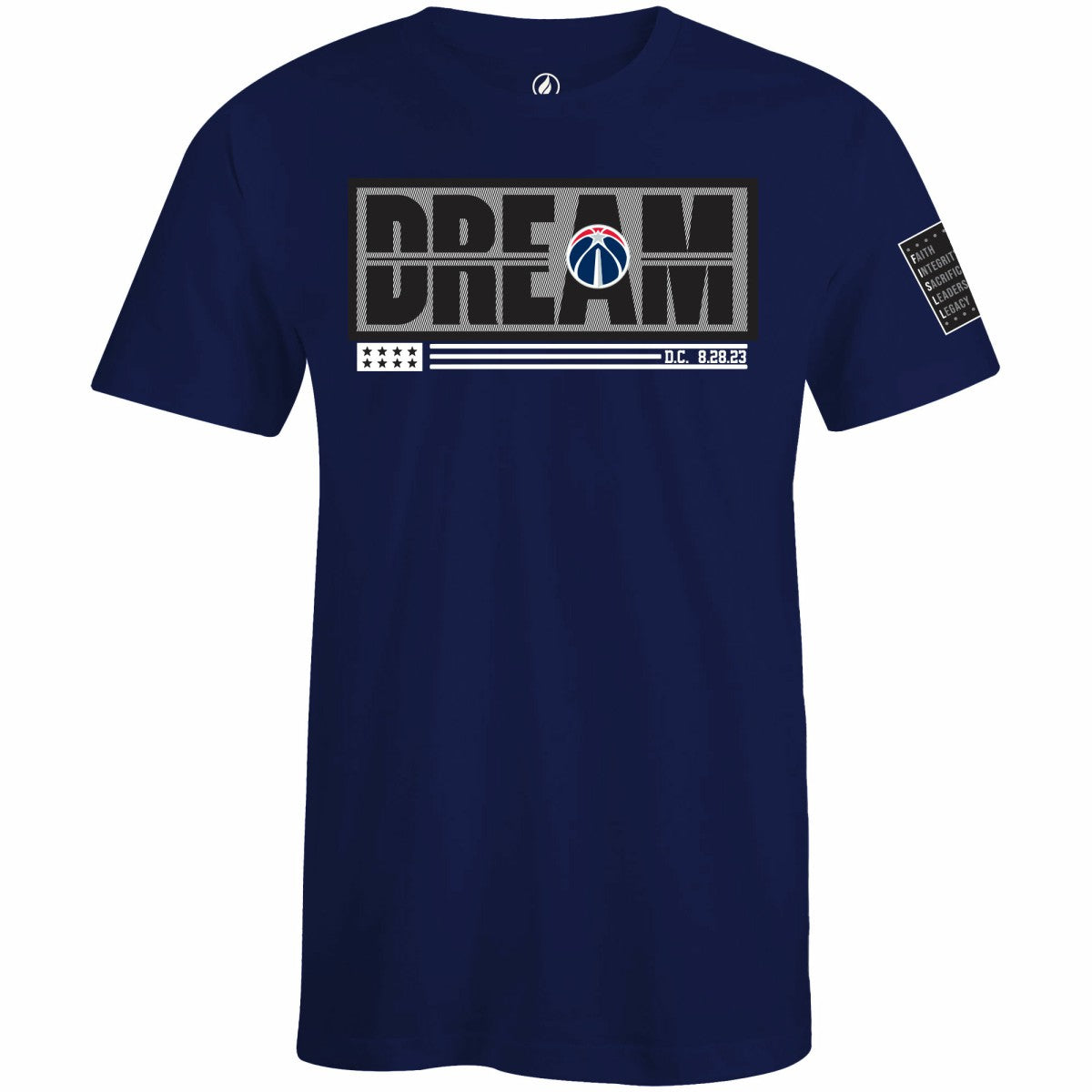 Washington Wizards FISLL x Black History Collection Unisex T-Shirt - Navy shop