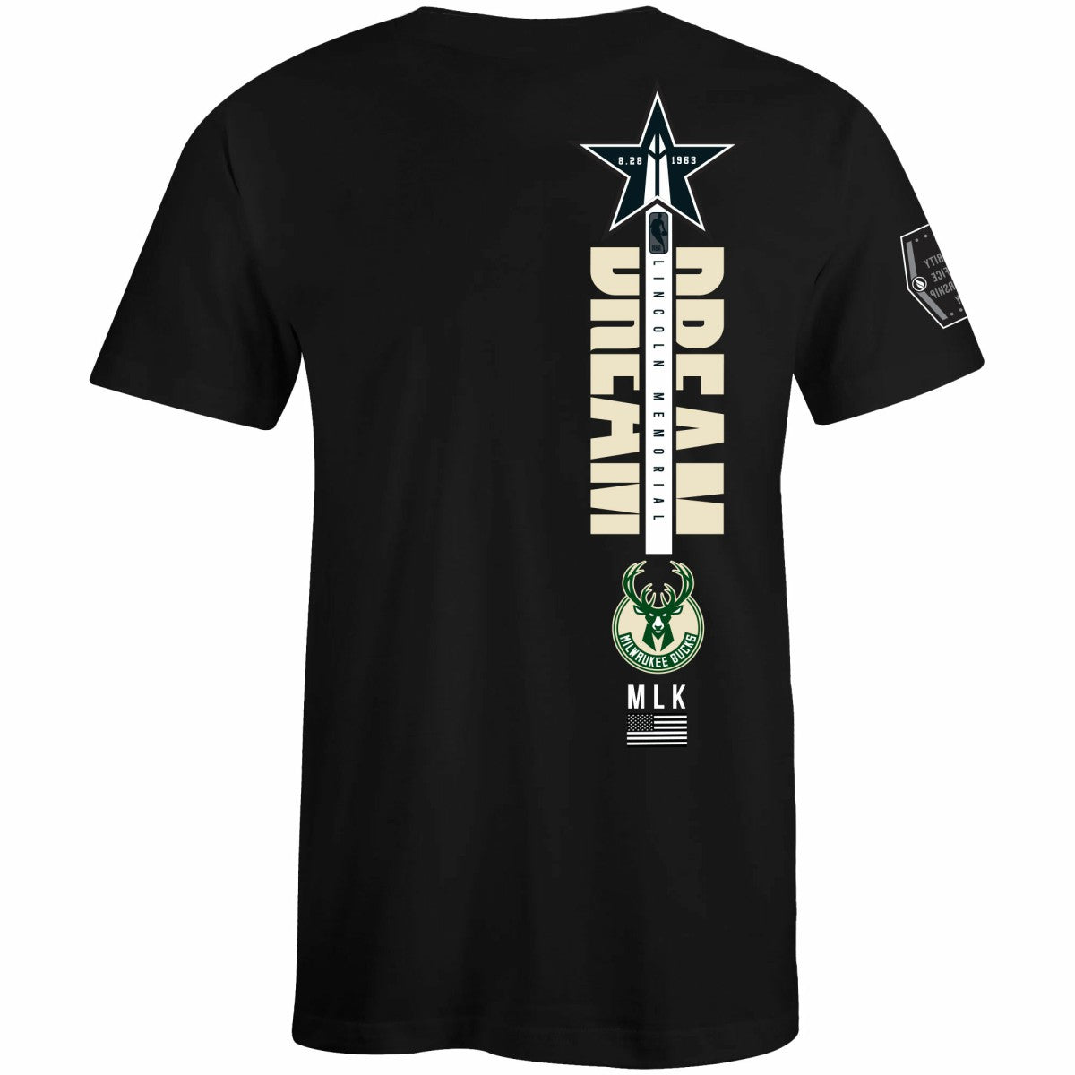 Milwaukee Bucks FISLL x Black History Collection Unisex T-Shirt - Green discount