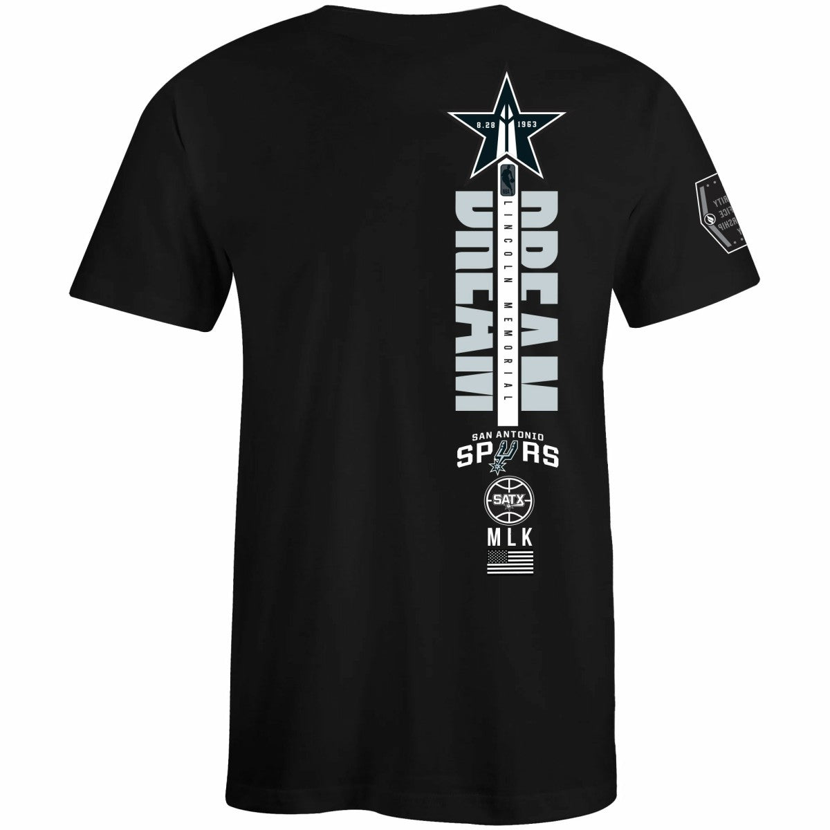 San Antonio Spurs FISLL x Black History Collection Unisex T-Shirt - Black discount