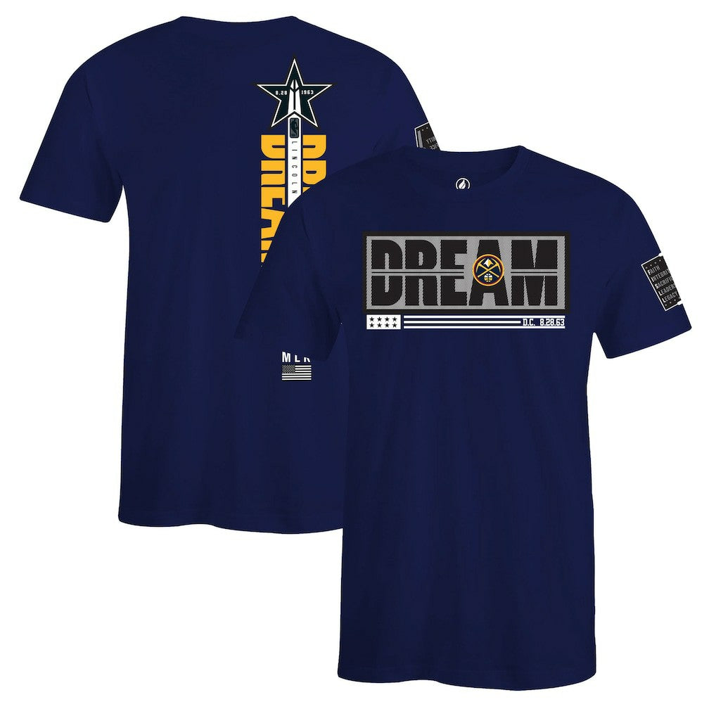 Denver Nuggets FISLL x Black History Collection Unisex T-Shirt - Blue sale