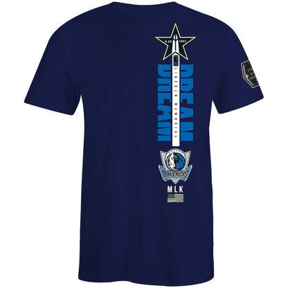 Dallas Mavericks FISLL x Black History Collection Unisex T-Shirt - Royal on sale