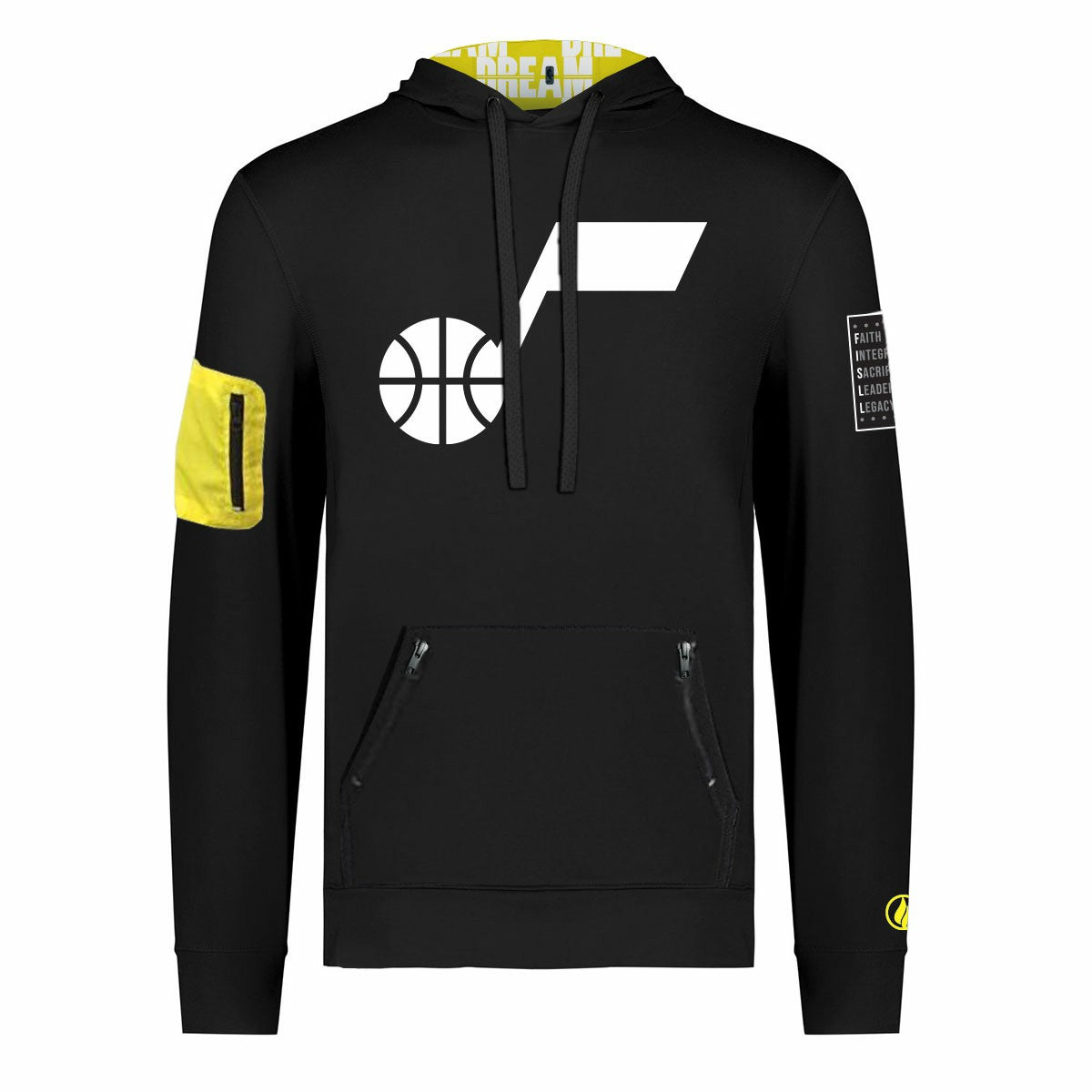Utah Jazz FISLL x Black History Collection Unisex Pullover Hoodie - Black for sale