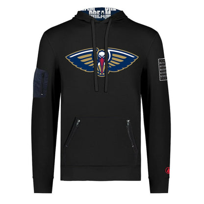 New Orleans Pelicans FISLL x Black History Collection Unisex Pullover Hoodie - Black for sale