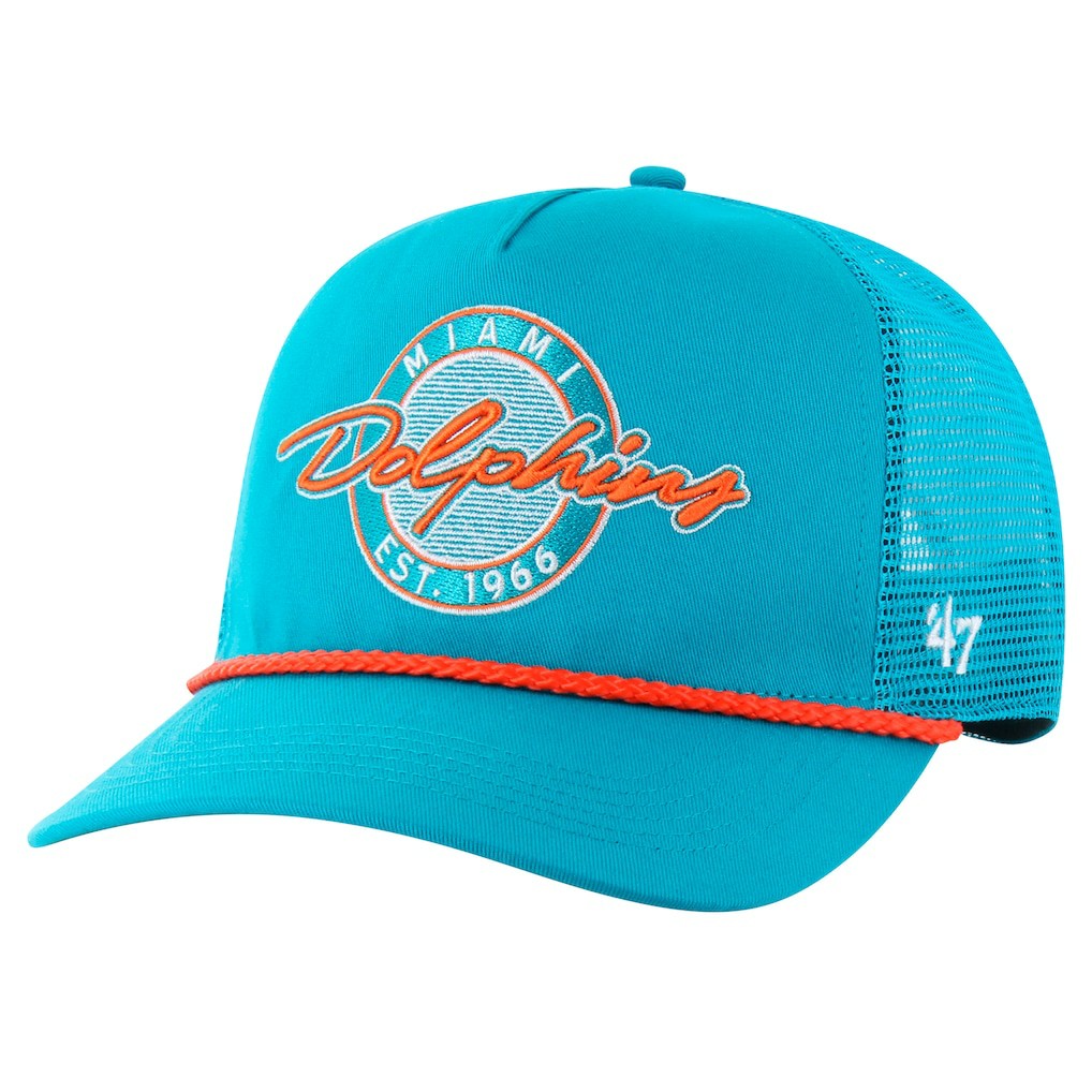 Miami Dolphins '47 Promenade Hitch Trucker Adjustable Hat - Aqua sale