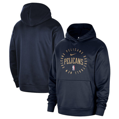 New Orleans Pelicans 2024/25 Spotlight On-Court Practice Performance Pullover Hoodie - Navy | Nike shop