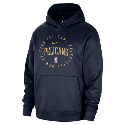 New Orleans Pelicans 2024/25 Spotlight On-Court Practice Performance Pullover Hoodie - Navy | Nike shop