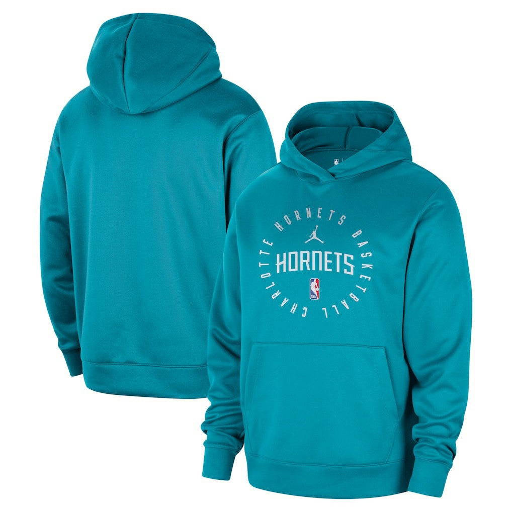 Charlotte Hornets Jordan Brand 2024/25 Spotlight On-Court Practice Performance Pullover Hoodie - Teal cheap