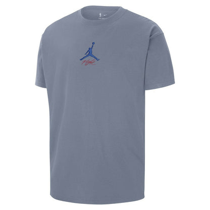 Philadelphia 76ers Jordan Brand Statement Edition Jumpman Flight Heavyweight T-Shirt - Blue for sale