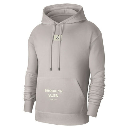 Brooklyn Nets Jordan Brand Courtside Statement Edition Pullover Hoodie - Heather Gray discount