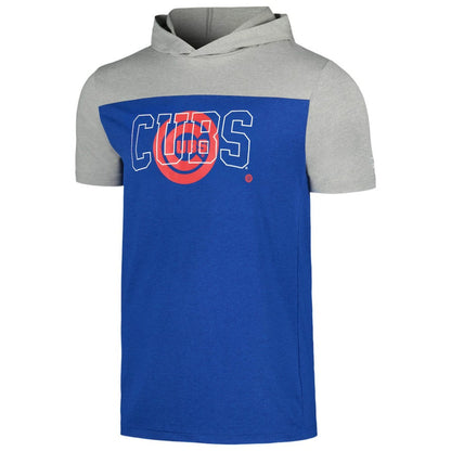 Chicago Cubs Active Brushed Hoodie T-Shirt - Royal | New Era