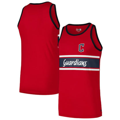 Cleveland Guardians Jersey Ringer Tank Top - Red | New Era