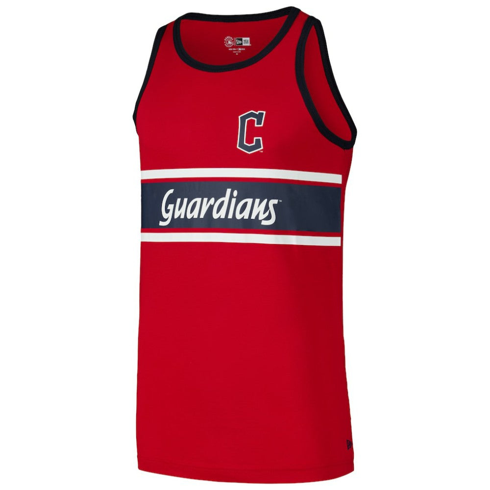 Cleveland Guardians Jersey Ringer Tank Top - Red | New Era