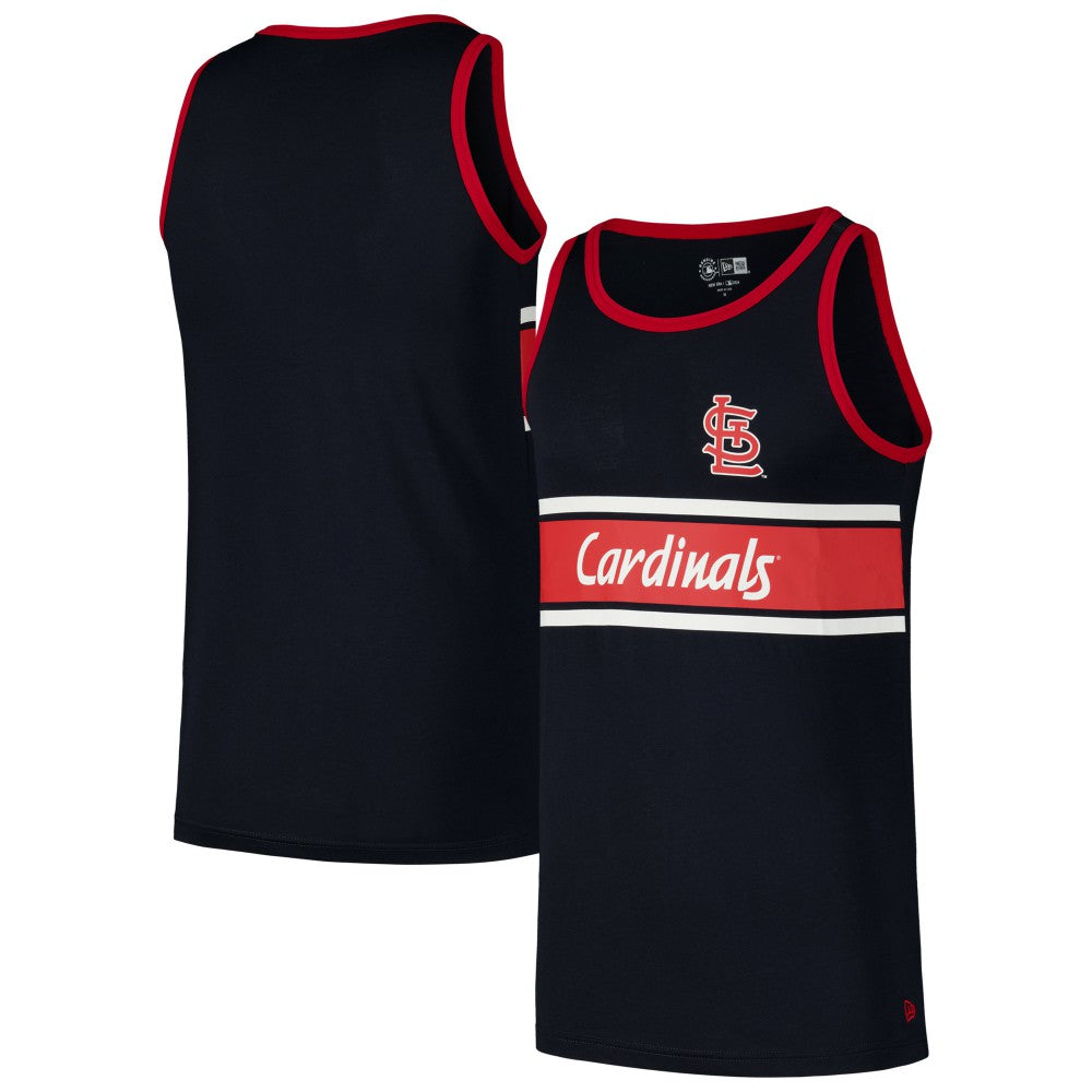 St. Louis Cardinals Jersey Ringer Tank Top - Navy | New Era