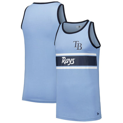 Tampa Bay Rays Jersey Ringer Tank Top - Light Blue | New Era