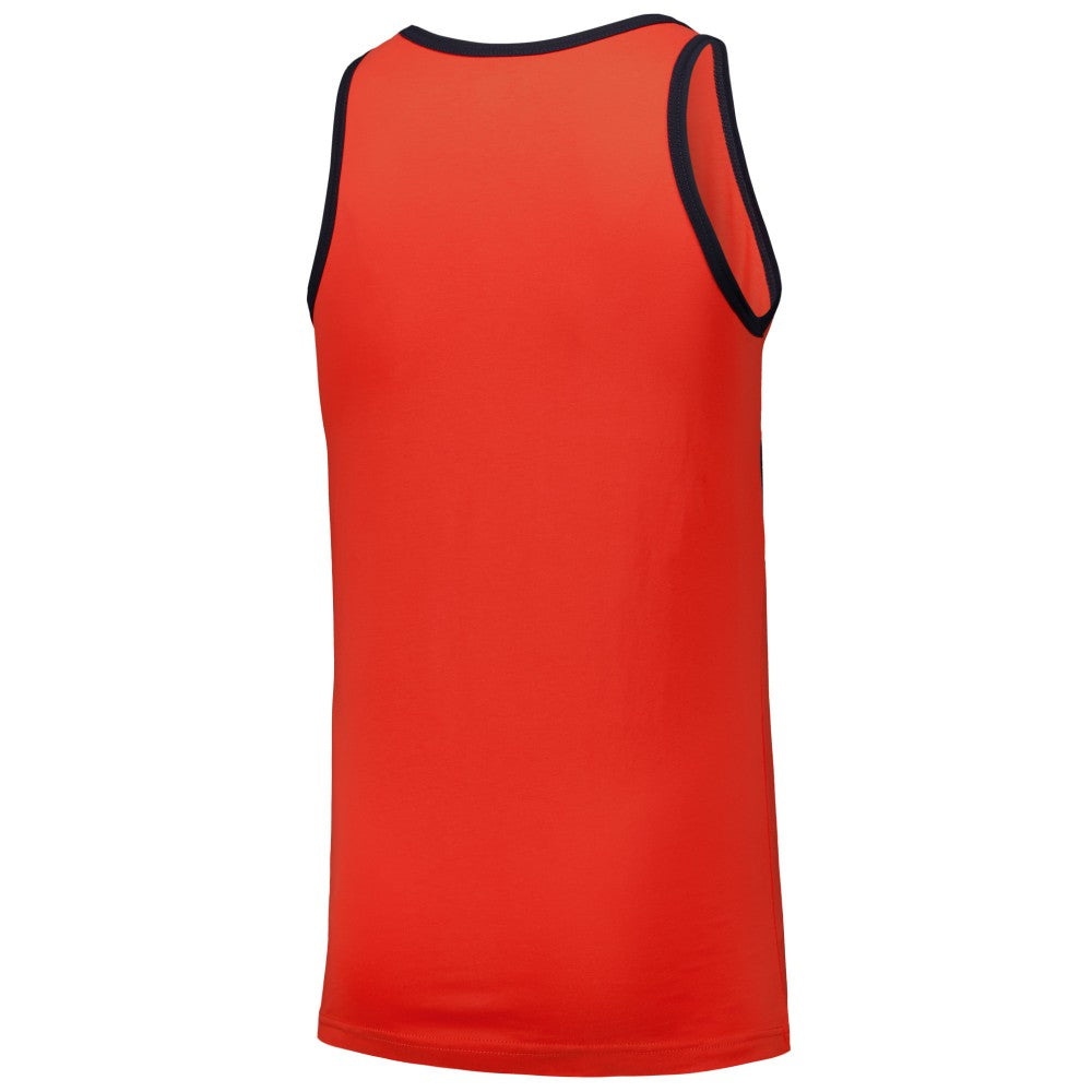 Houston Astros Jersey Ringer Tank Top - Orange | New Era