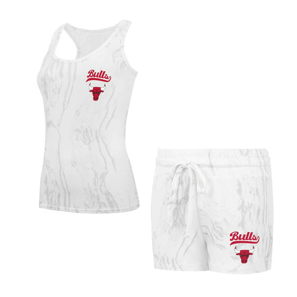 Chicago Bulls Concepts Sport Women's Quartz Tank Top & Shorts Set - White cheap
