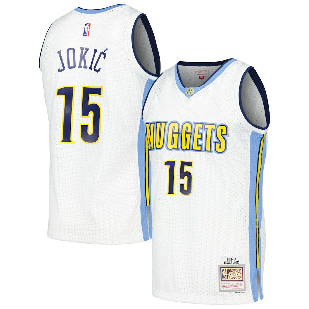 Nikola Jokic Denver Nuggets 2016/17 Throwback Swingman Jersey sale - White | Mitchell & Ness outlet