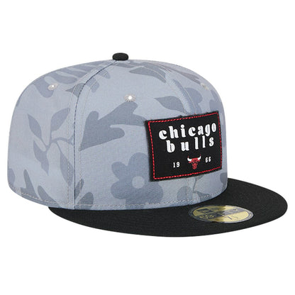 Chicago Bulls Palm Fronds 2-Tone 59FIFTY Fitted Hat - Gray | New Era sale