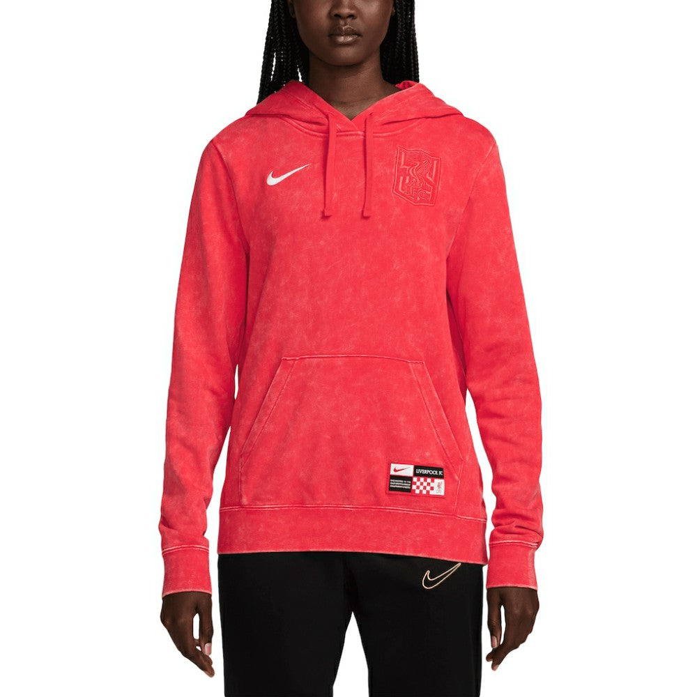 Liverpool Women's 2024/25 Third Club Fleece Pullover Hoodie - Red | Nike cheap