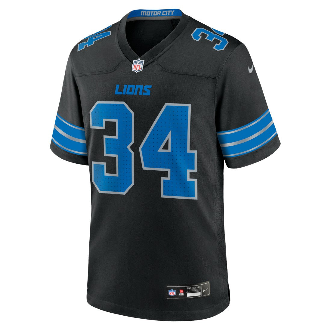 Alex Anzalone Detroit Lions 2nd Alternate Game Jersey - Black | Nike for sale