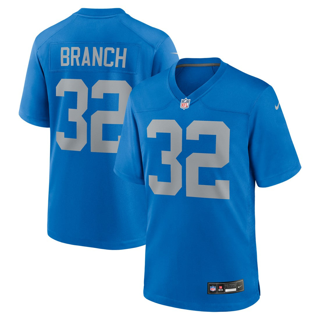 Brian Branch Detroit Lions Alternate Game Jersey - Blue | Nike for sale