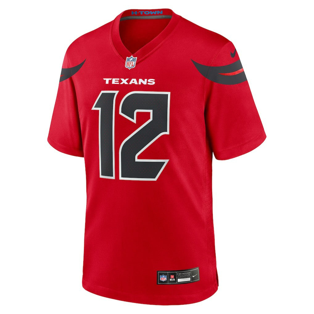 Nico Collins Houston Texans Alternate Game Jersey - Red | Nike for sale
