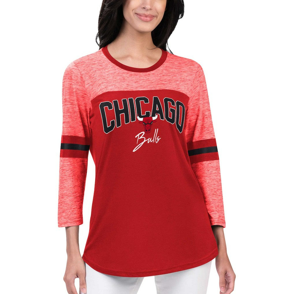 Chicago Bulls G-III 4Her by Carl Banks Women's Play the Game 3/4-Sleeve T-Shirt - Red sale