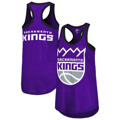 Sacramento Kings G-III 4Her by Carl Banks Women's Showdown Scoop-Neck Racerback Tank Top - Purple outlet