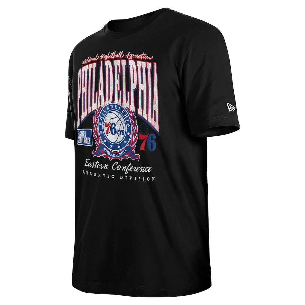 Philadelphia 76ers Unisex Oversized Essentials Boxy T-Shirt - Black | New Era for sale