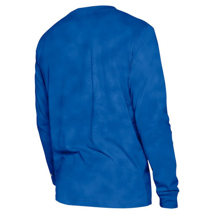 Philadelphia 76ers Unisex Oversized Essentials Enzyme Wash Long Sleeve T-Shirt - Royal | New Era cheap