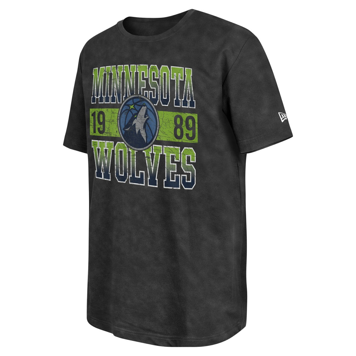 Minnesota Timberwolves Enzyme Washed Oversized T-Shirt - Black | New Era for sale