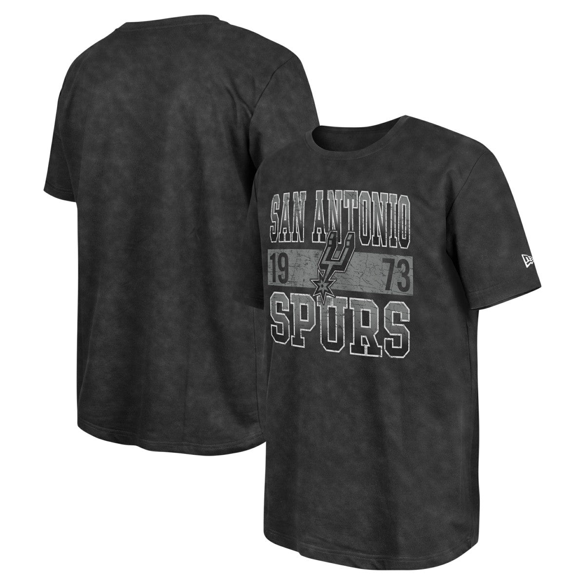 San Antonio Spurs Enzyme Washed Oversized T-Shirt - Black | New Era for sale