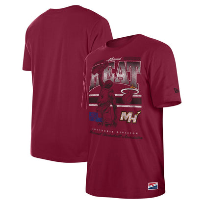 Miami Heat Enzyme Wash Oversized T-Shirt - Red | New Era shop