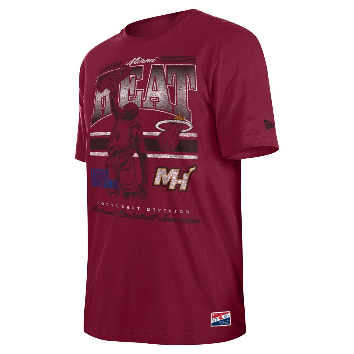 Miami Heat Enzyme Wash Oversized T-Shirt - Red | New Era shop