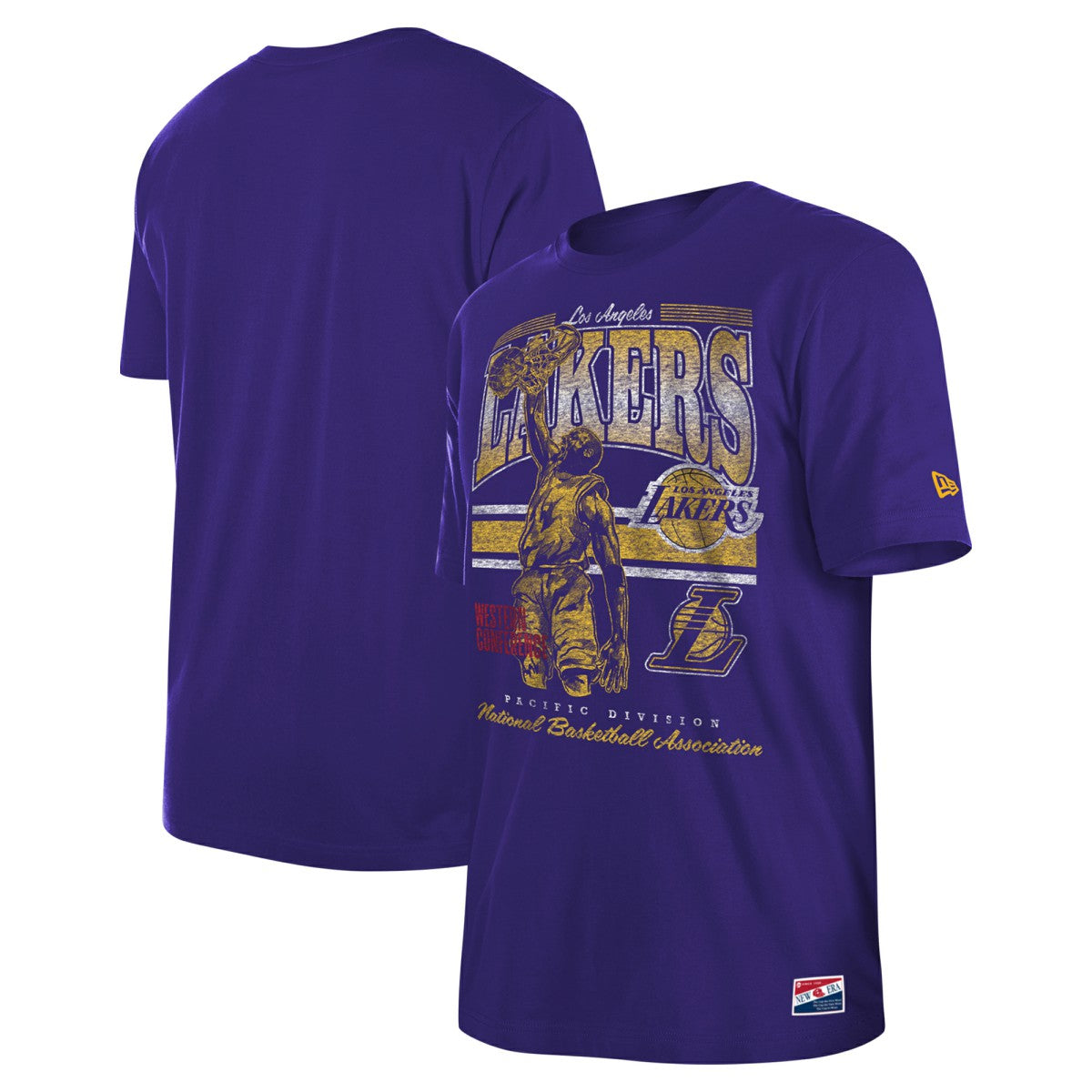 Los Angeles Lakers Enzyme Wash Oversized T-Shirt - Purple | New Era outlet
