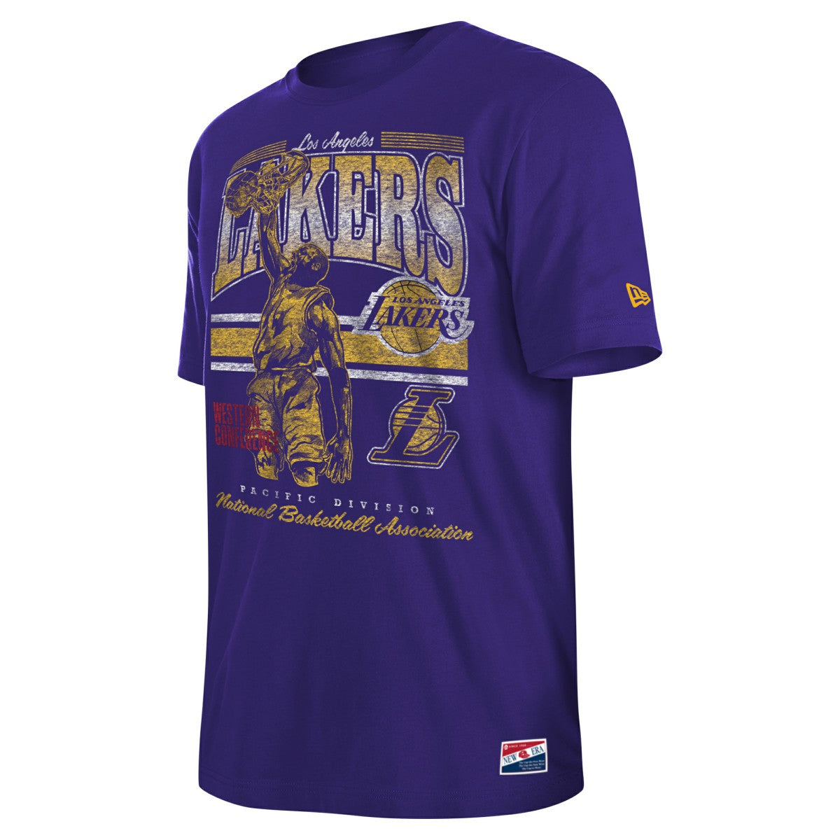 Los Angeles Lakers Enzyme Wash Oversized T-Shirt - Purple | New Era outlet