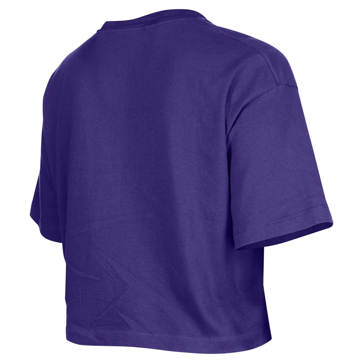 Los Angeles Lakers Women's Oversized Boxy Crop T-Shirt - Purple | New Era cheap