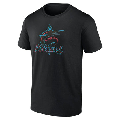 Miami Marlins Father's Day #1 Dad T-Shirt - Black