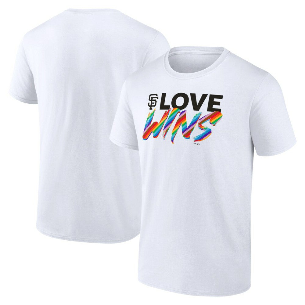 San Francisco Giants Love Wins T-Shirt - White