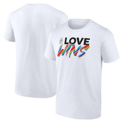 Seattle Mariners Love Wins T-Shirt - White