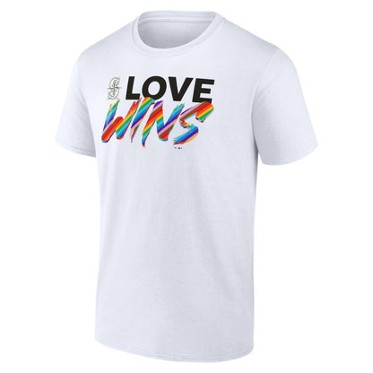 Seattle Mariners Love Wins T-Shirt - White