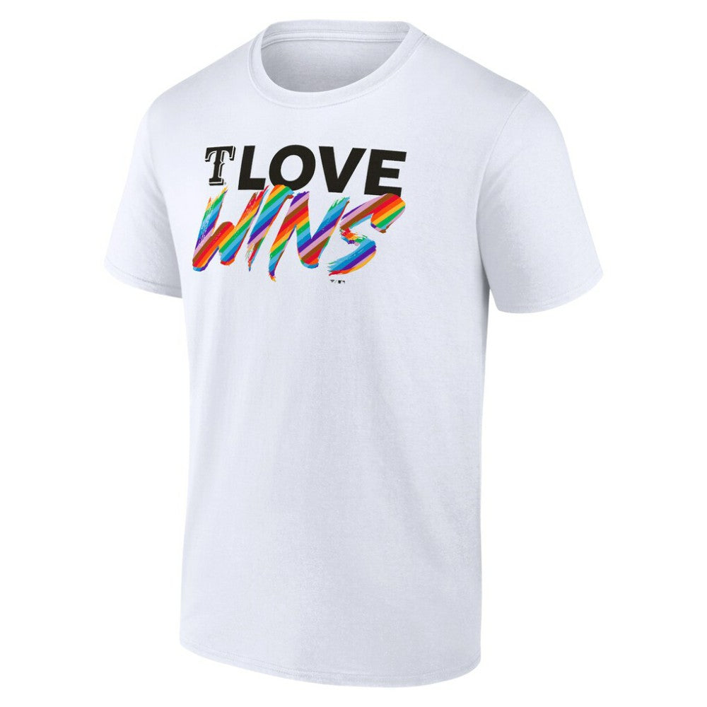 Texas Rangers Love Wins T-Shirt - White
