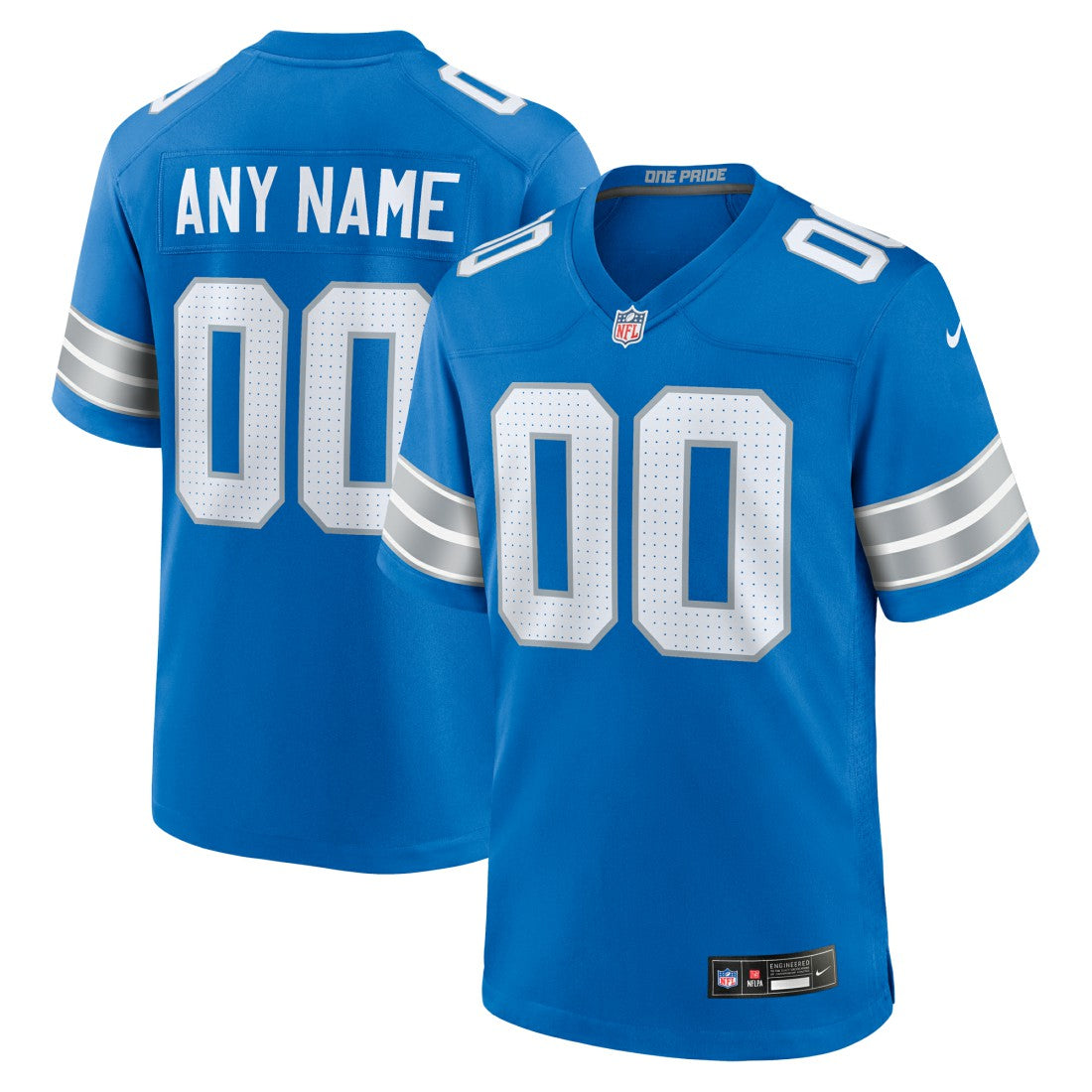 Detroit Lions Custom Game Jersey - Blue | Nike sale