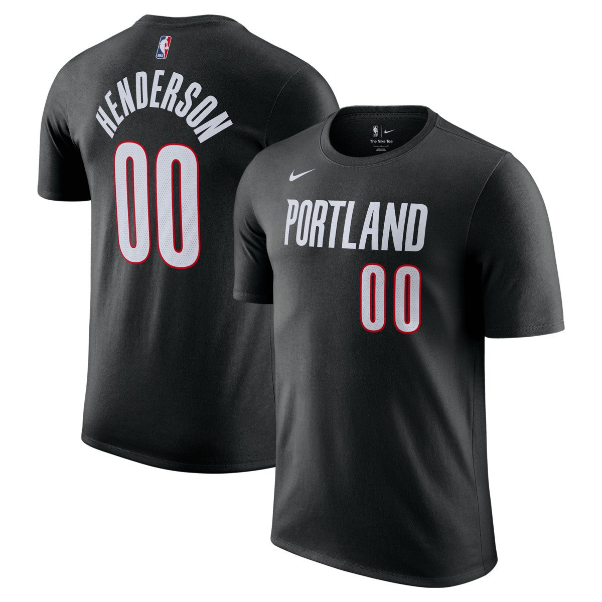 Scoot Henderson Portland Trail Blazers Icon Edition Name & Number T-Shirt - Black | Nike sale