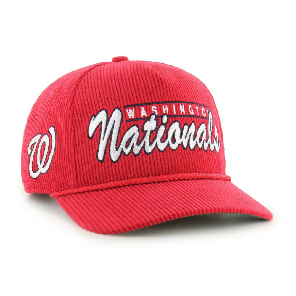 Washington Nationals Corduroy Hitch Adjustable Hat - Red | 47 brand
