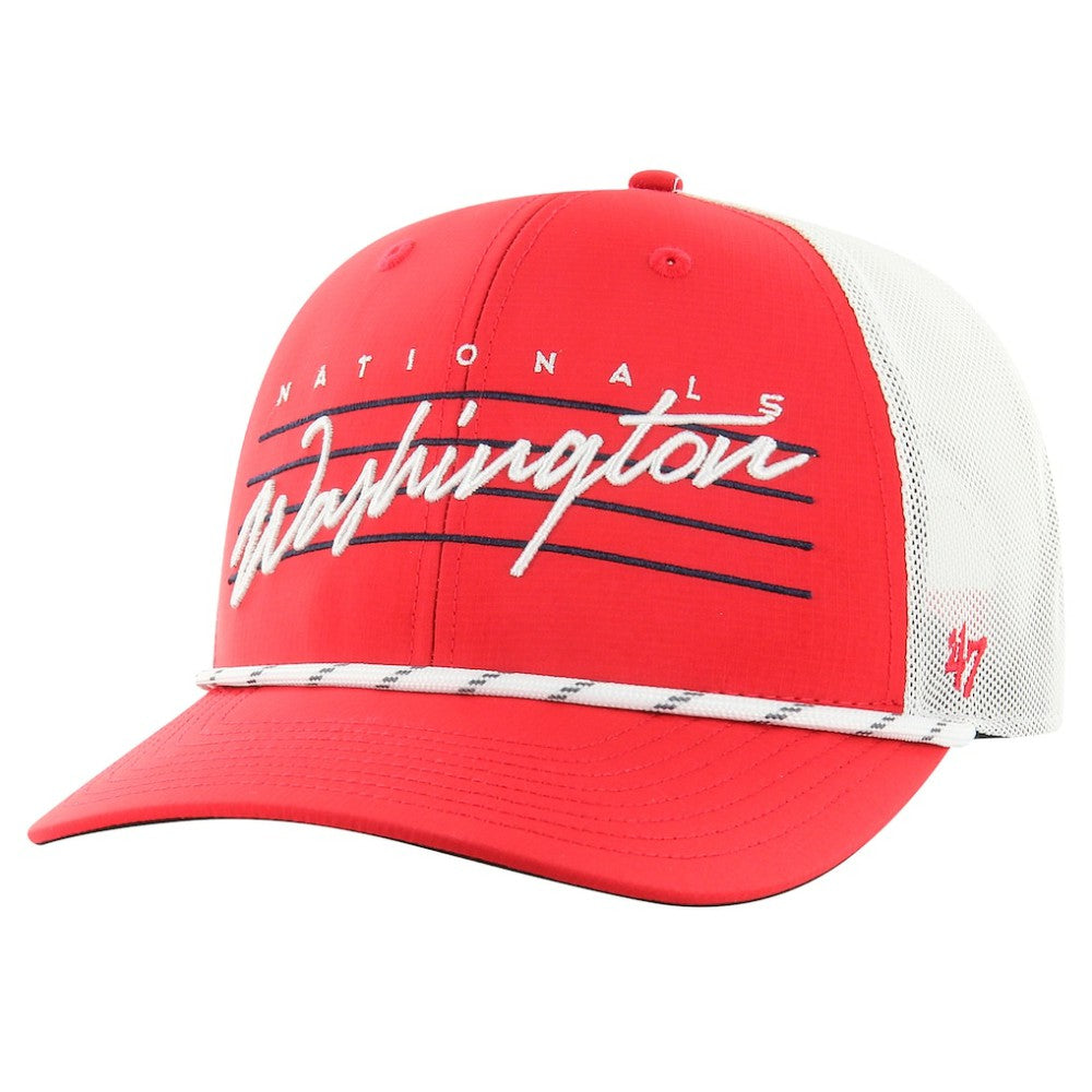 Washington Nationals Downburst Trucker Adjustable Hat - Red | 47 brand